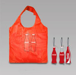 Coca Cola bottle - foldable shopping bag